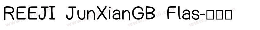 REEJI JunXianGB Flas字体转换